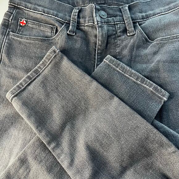 HUDSON Natalie Ridley Womens Jeans Sz 25 Black Skinny Goth Midrise Ankle - Picture 5 of 14